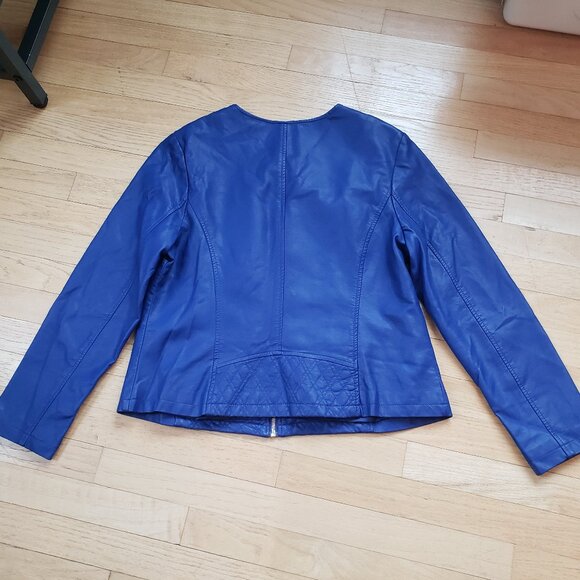 Alfani Women's Fitted Faux Leather Jacket, Size: L - Picture 7 of 16